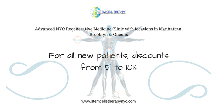 For all new patients discount from 5 to 10%
